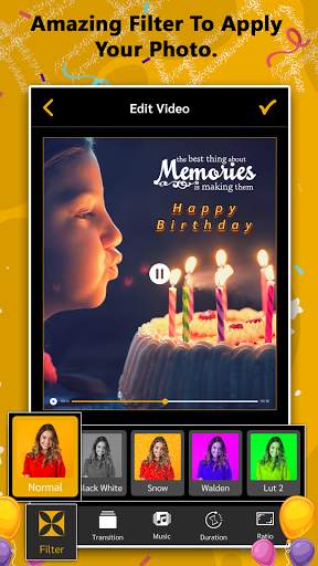 Happy Birthday Video Maker screenshot 4