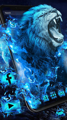 Flaming Wild Lion Themes Live Wallpapers screenshot 4