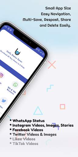 Unify Status Saver - Save & Download All Status 2 تصوير الشاشة
