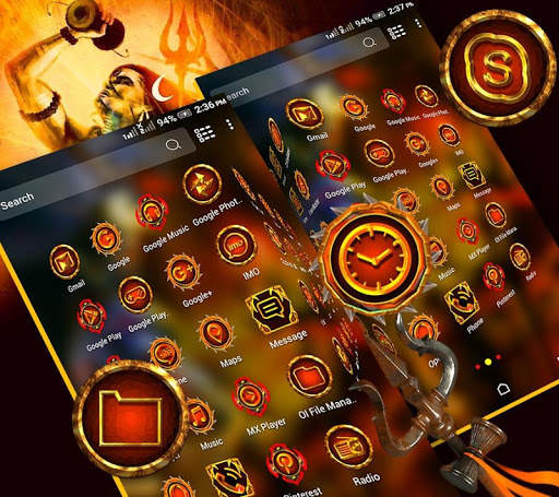 Lord Shiva Launcher Theme скриншот 4