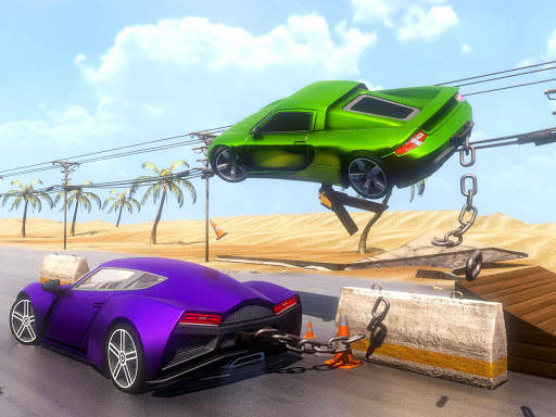 Chained Mega Ramp Car Stunt GT Racing Stunts Game screenshot 9