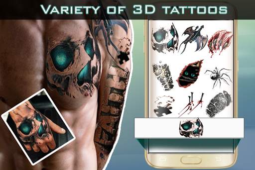 3D Tattoo, Photo Editor HD screenshot 1
