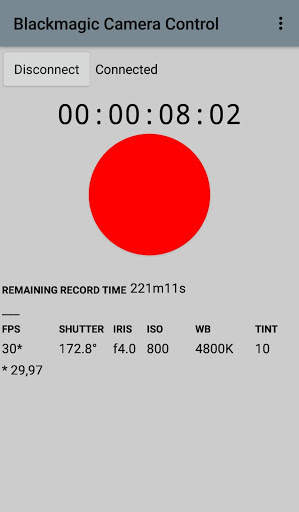 Blackmagic Camera Control screenshot 1