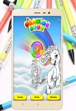 Coloring Unicorn Pony Page screenshot 1