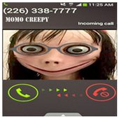 Momo Creepy Fake Call Free Nomber icon