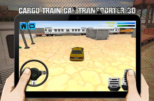 cargo train car transporter 3D screenshot 1