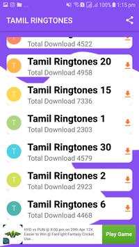 Tamil Song : Tamil Song Ringtone screenshot 2
