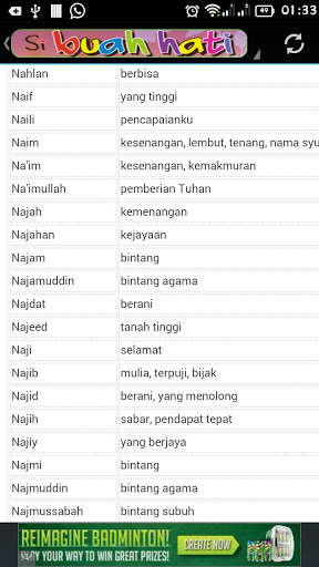 Nama-Nama Indah Buat Cahaya Mata screenshot 1