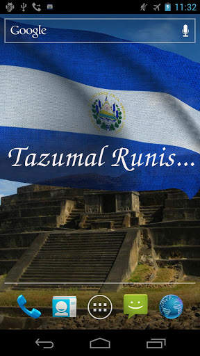 El Salvador Flag Live Wallpaper screenshot 5