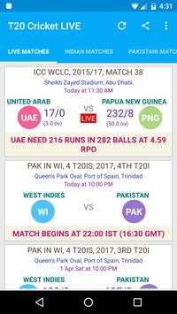 T20 Cricket LIVE - MobCric screenshot 1