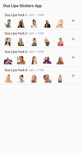 Dua Lipa Stickers App screenshot 1