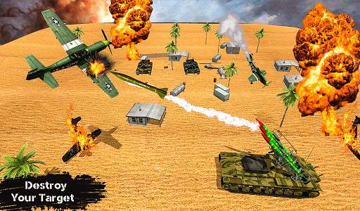 Aircraft Shooting Missile Strike-Free Action Game screenshot 2