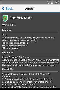 Open VPN Shield 2 تصوير الشاشة