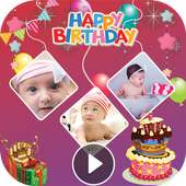 Happy Birthday Photo Video Maker logo