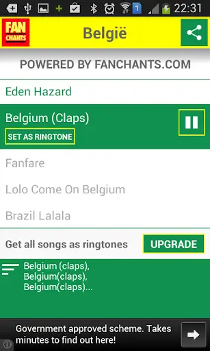 Belgium Football Songs 2014 2 تصوير الشاشة