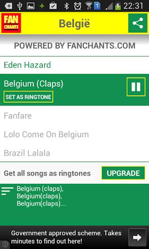 Belgium Football Songs 2014 screenshot 2