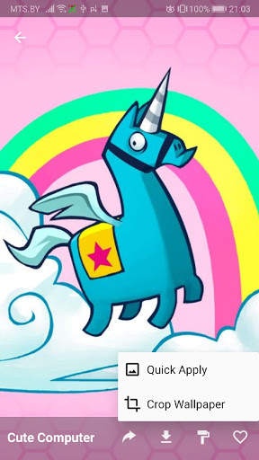 Unicorn Kawaii Pony Wallpaper & Pink Wallpaper screenshot 4