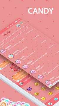 Candy SMS Theme – Message Style Candyland screenshot 1