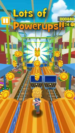 Subway Sky Surface: Royal Subway Princess Runner screenshot 2