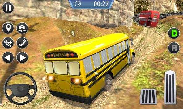 Bus Climb Hill Driving Game - Uphill Climb Bus screenshot 1