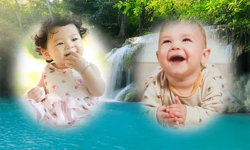 Beautiful Garden Double Photo Frame Application 3 تصوير الشاشة