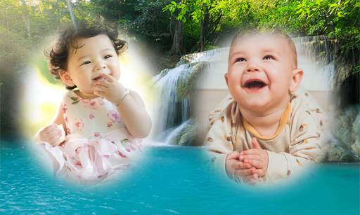 Beautiful Garden Double Photo Frame Application screenshot 3