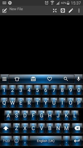 Dusk Blue Emoji Keyboard screenshot 1