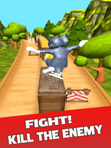 Tom and Mouse Rush Jungle Game Fast Subway Zoo Run screenshot 15