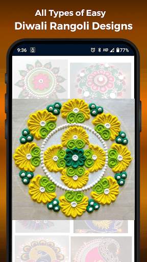 Diwali Rangoli Designs Kolam Dot Rangoli Pongal HD screenshot 6