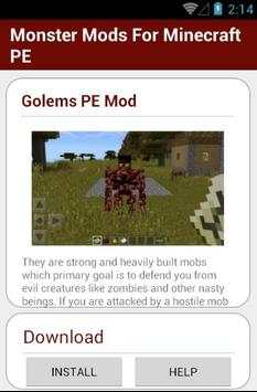 Monster Mods For Minecraft PE screenshot 4
