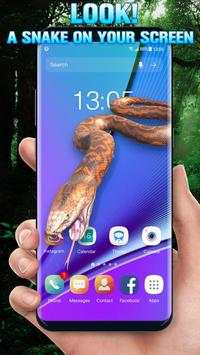 Snake on Screen Live Wallpaper & Launcher Prank скриншот 1