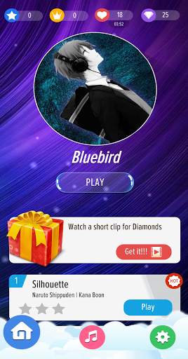 Piano Tiles Anime Song - Free Piano Games Offline screenshot 1