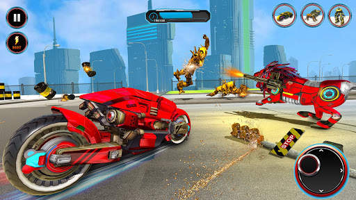 Real Lion Transform Robot Hero: Robot Games screenshot 3