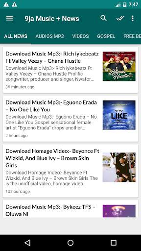 9ja Music Download - Latest Nigerian Songs screenshot 1