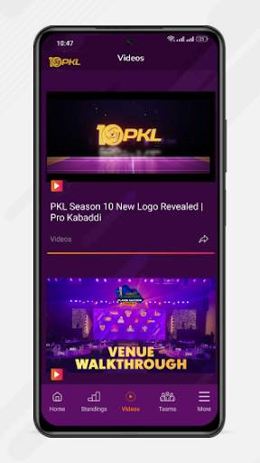 Pro Kabaddi Official App 5 تصوير الشاشة