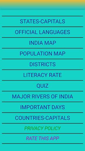 India Map & Capitals screenshot 2
