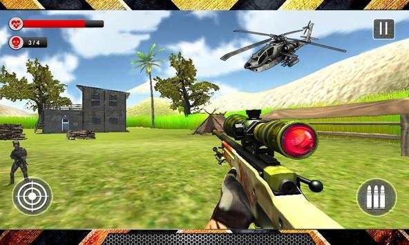 Real Commando War Sniper shooting game 3D screenshot 1