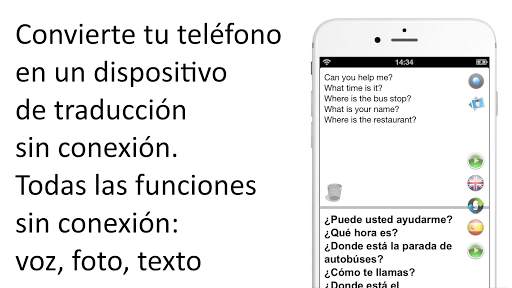 Traductor sin conexión: Voz-texto-fotos 8 idiomas screenshot 1