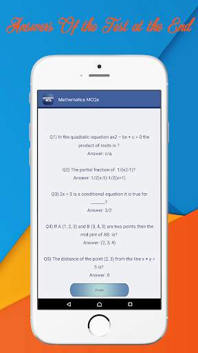 Mathematics MCQs screenshot 4