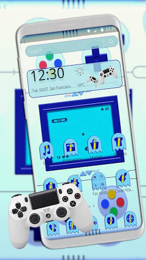Blue Video Free Game Theme screenshot 1