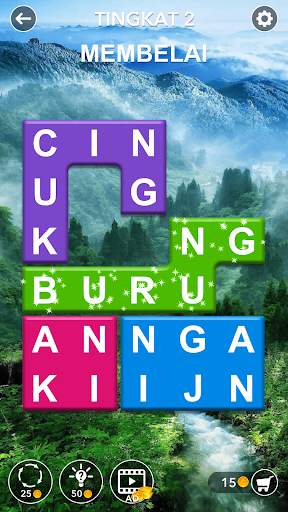 Pencarian kata jigsaw: kata-kata tersembunyi screenshot 2