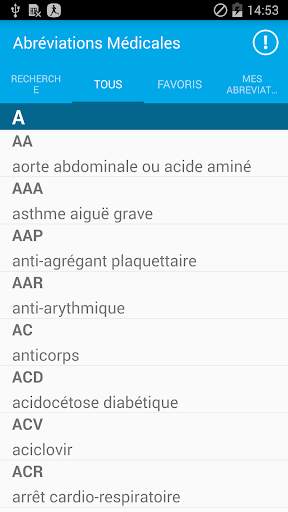 Medical abbreviations Lite screenshot 4