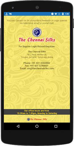 THE CHENNAI SILKS - SUPPLIER screenshot 5