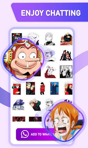 Anime Stickers for WhatsApp-Animated Anime Sticker screenshot 2
