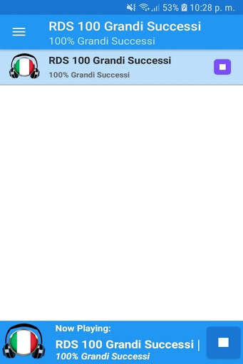 RDS 100 Grandi Successi Gratis Radio App FM Free screenshot 1