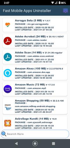 Fast Mobile Apps Uninstaller - No Ads - No Cloud screenshot 1