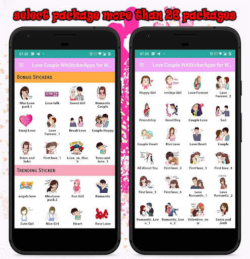 New Love Couple Sticker 2020 for WAStickerApps screenshot 1