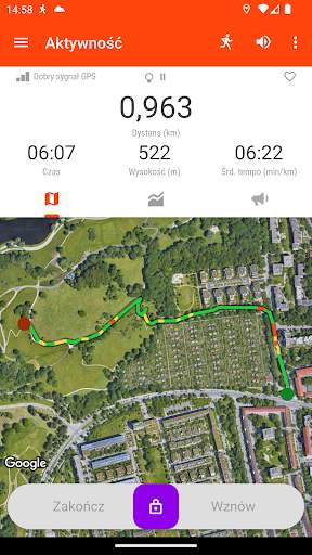 GPS Bieganie Chodzenie i Rower screenshot 2
