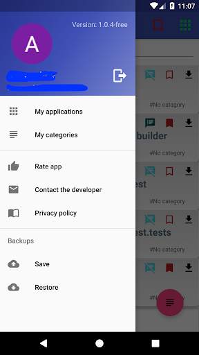 My applications screenshot 1