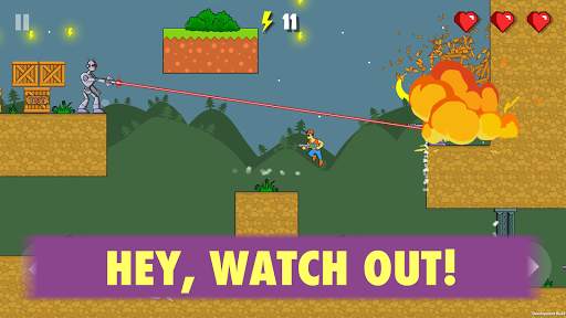 High Voltage 2D — Robots Attack Battle Platformer screenshot 6